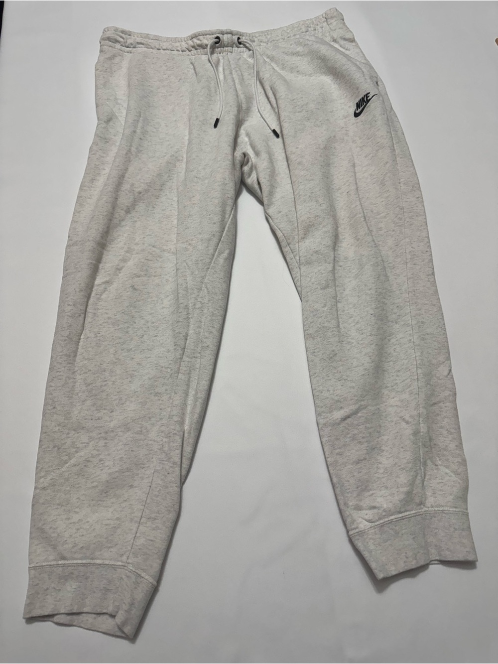 Nike Light Heather Gray Jogger Sweatpants with Drawstring - Picture 6 of 9